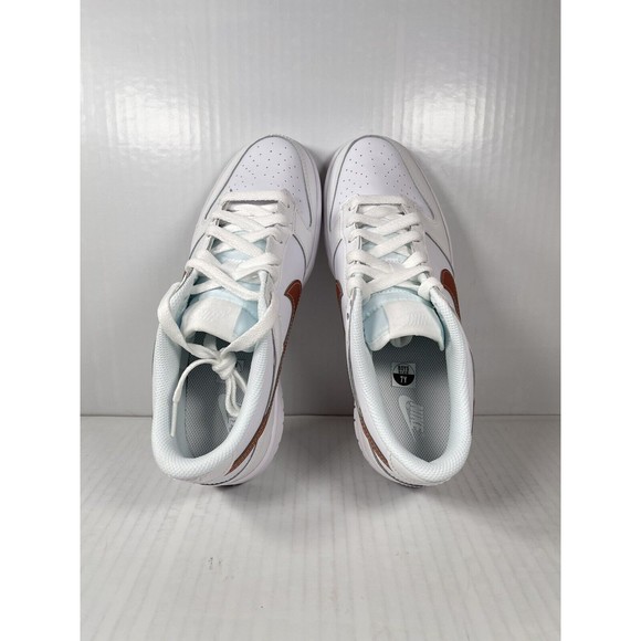 NEW Nike Dunk Low GS White Metallic Red Bronze DH9765-100 - Picture 6 of 8